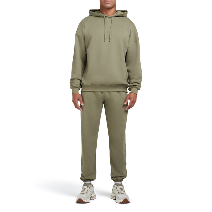 Loopback Hoodie Olive Organic