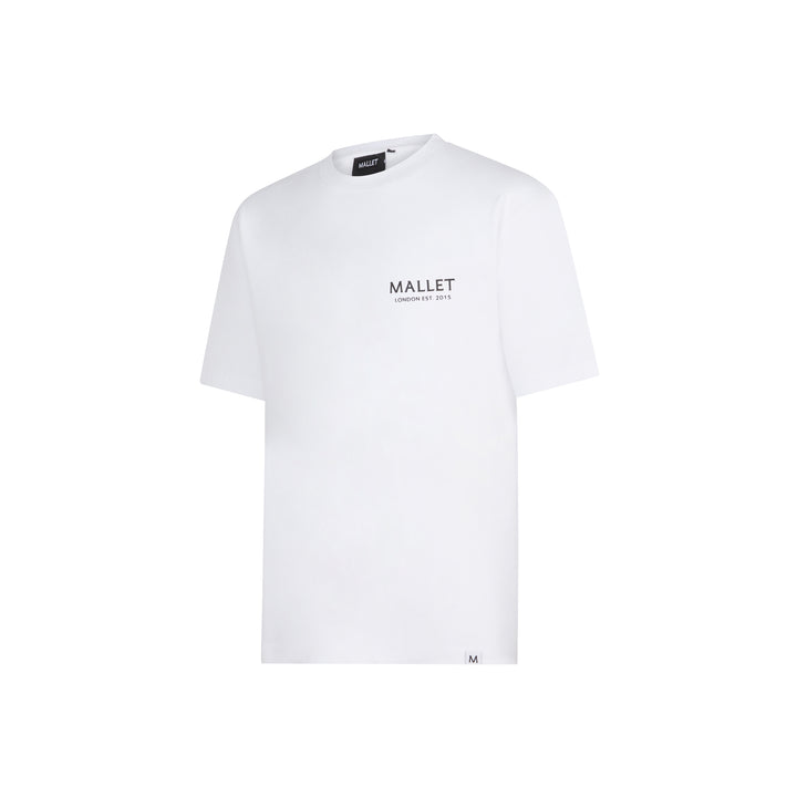 Strobe Tee White Black Organic