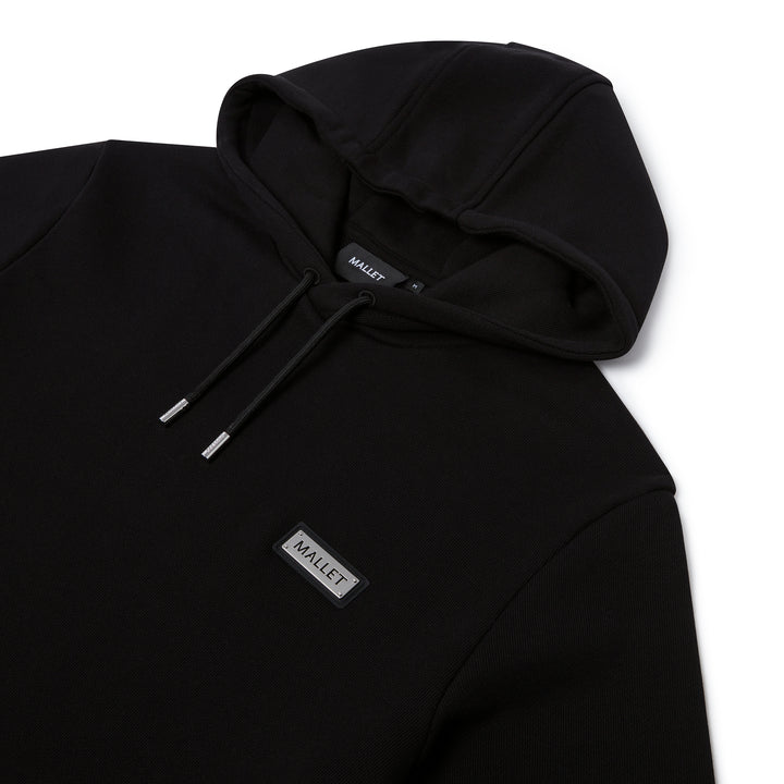 Plaque Hoodie Black Organic