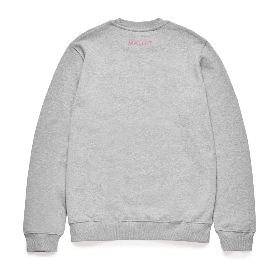 Spray Logo Crewneck Organic Heather Pink