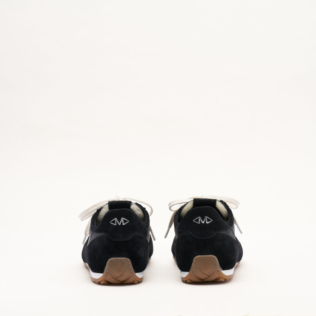 MALLET Penn Men's Black Suede Trainers