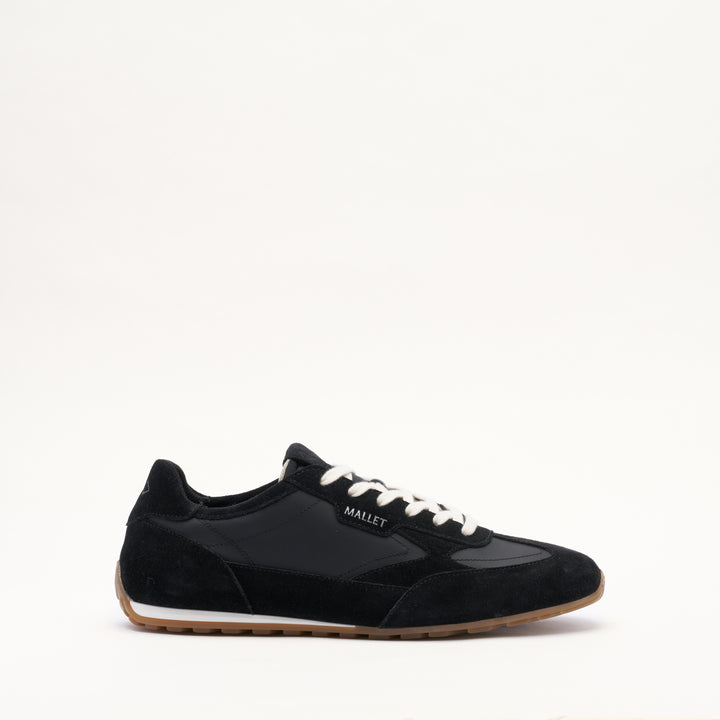 MALLET Penn Men's Black Suede Trainers