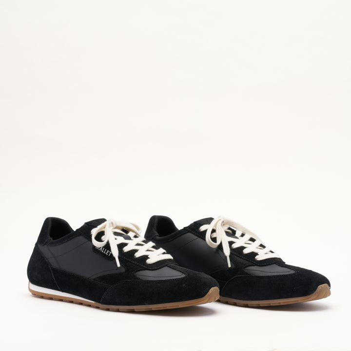 MALLET Penn Men's Black Suede Trainers