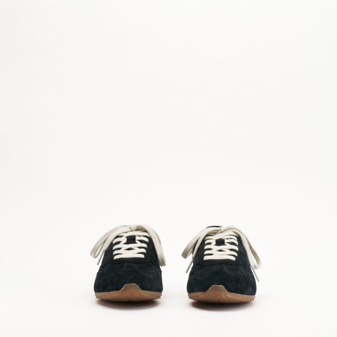 MALLET Penn Women's Black Suede Trainers