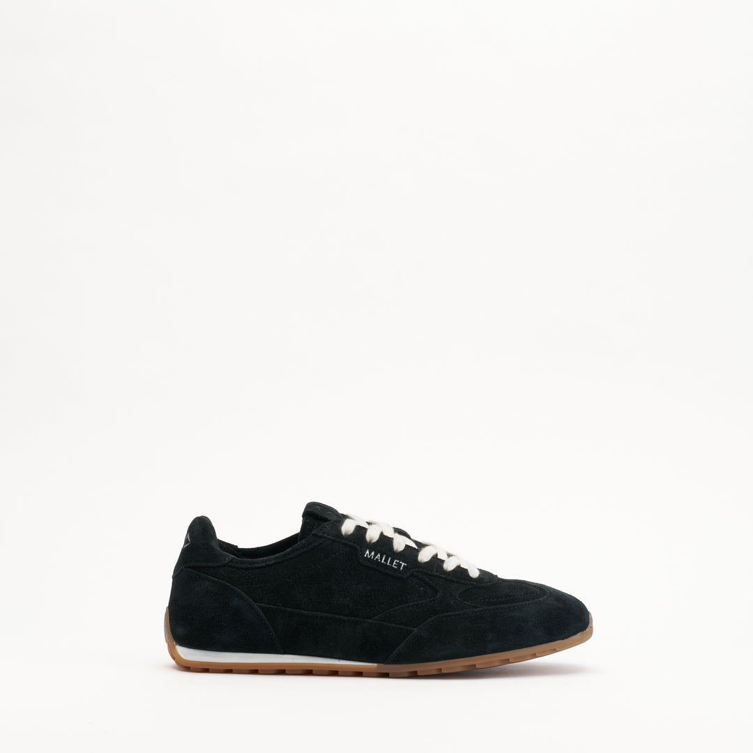 MALLET Penn Women's Black Suede Trainers