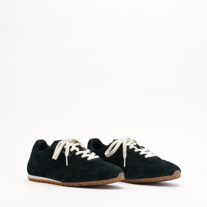 MALLET Penn Women's Black Suede Trainers