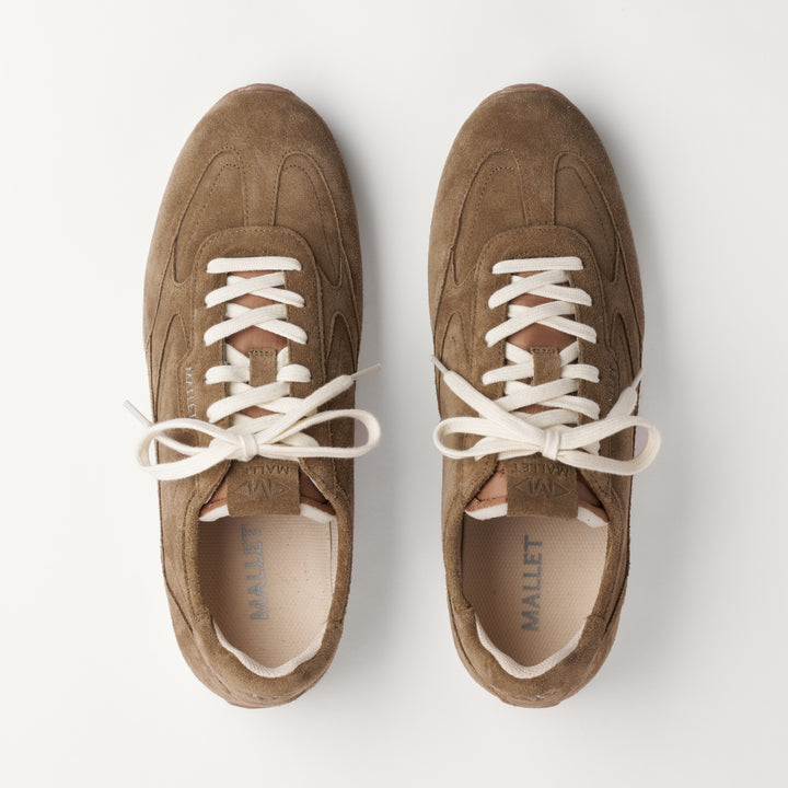 MALLET Penn Men's Brown Suede Trainers