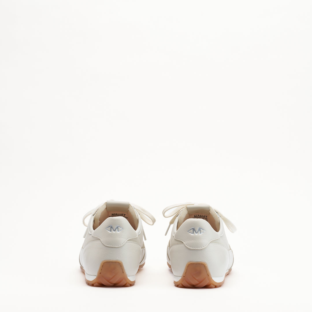 MALLET Penn Men's White Leather Trainers