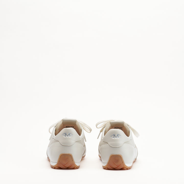 MALLET Penn Men's White Leather Trainers