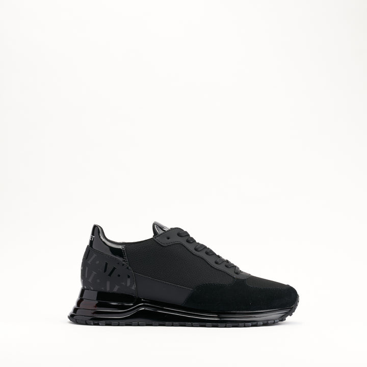 MALLET Popham Gas Essential Men's Black Leather Trainers