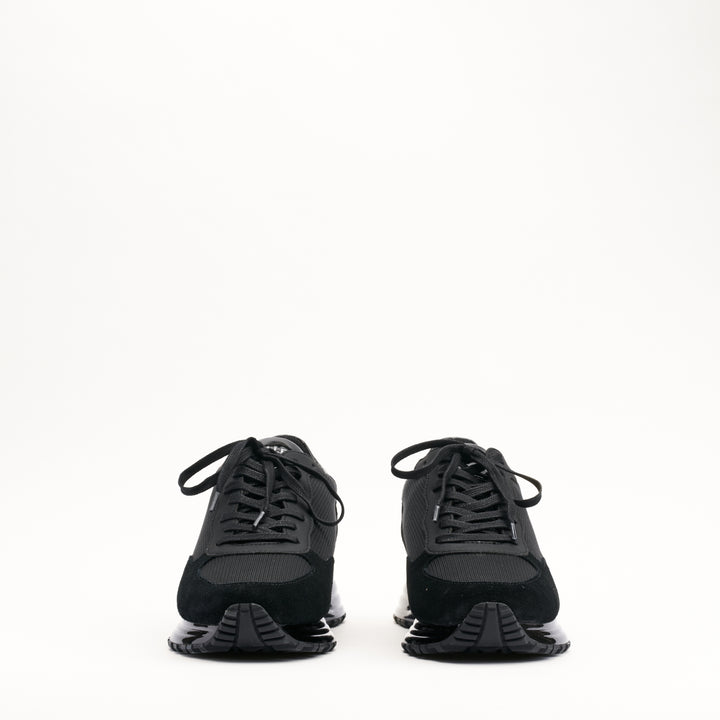 MALLET Popham Gas Essential Men's Black Leather Trainers