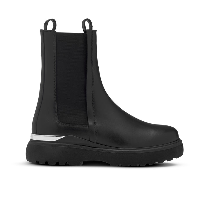 Rosemary Black Silver Boot Womens