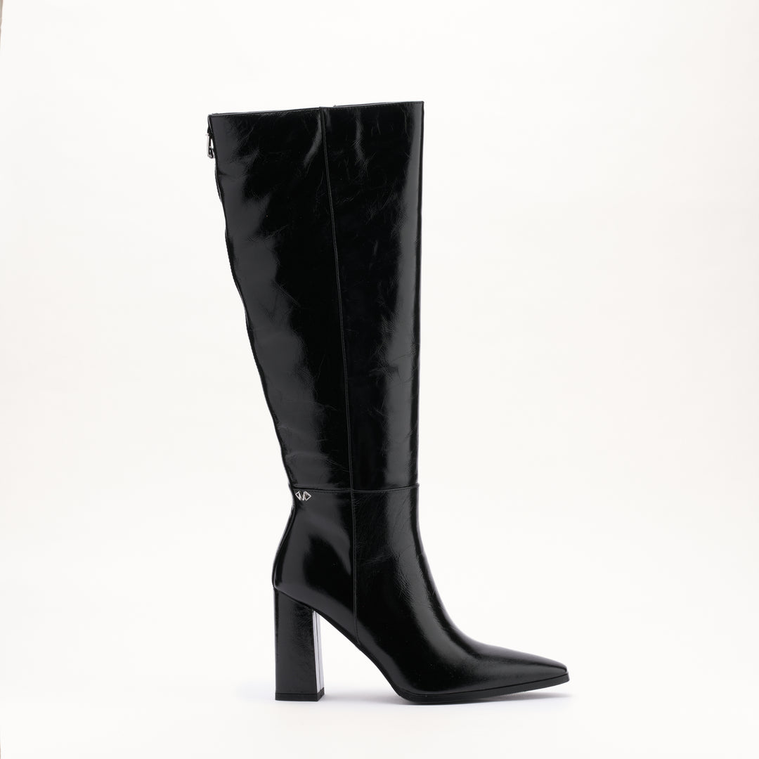 MALLET Sabelle Women's Black Leather Knee High Boots