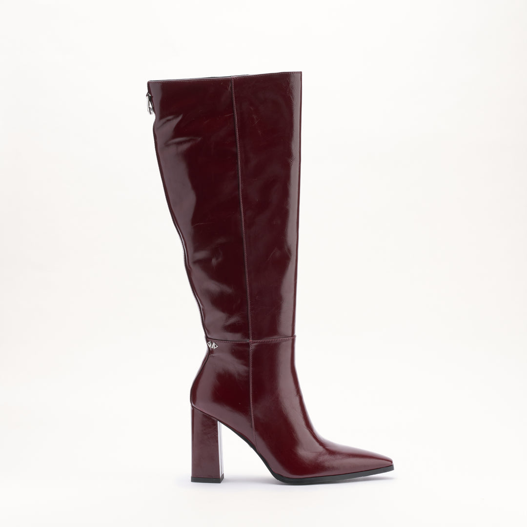 MALLET Sabelle Women's Cranberry Leather Knee High Boots
