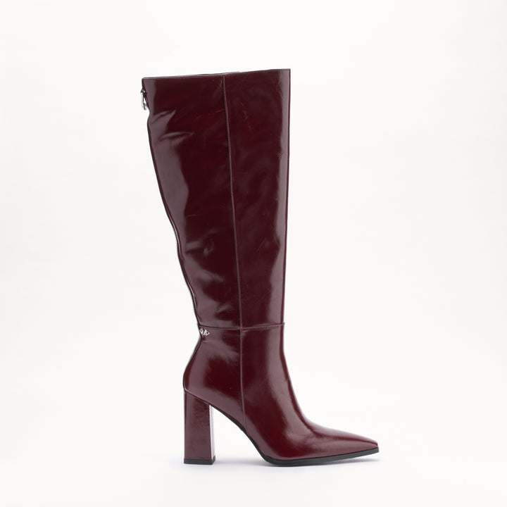 MALLET Sabelle Women's Cranberry Leather Knee High Boots