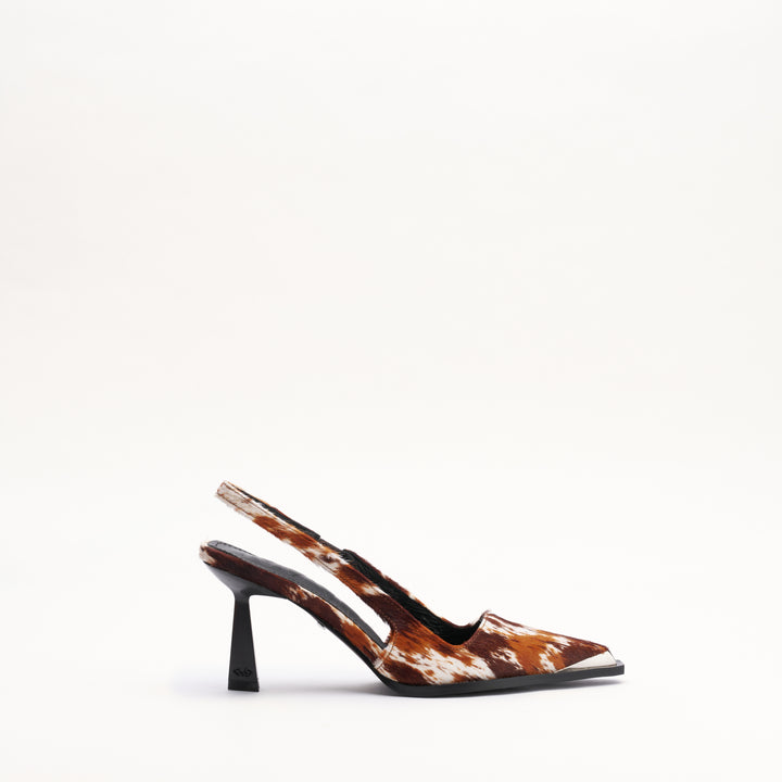 MALLET Selene Women's Leather Pony Slingback Heels