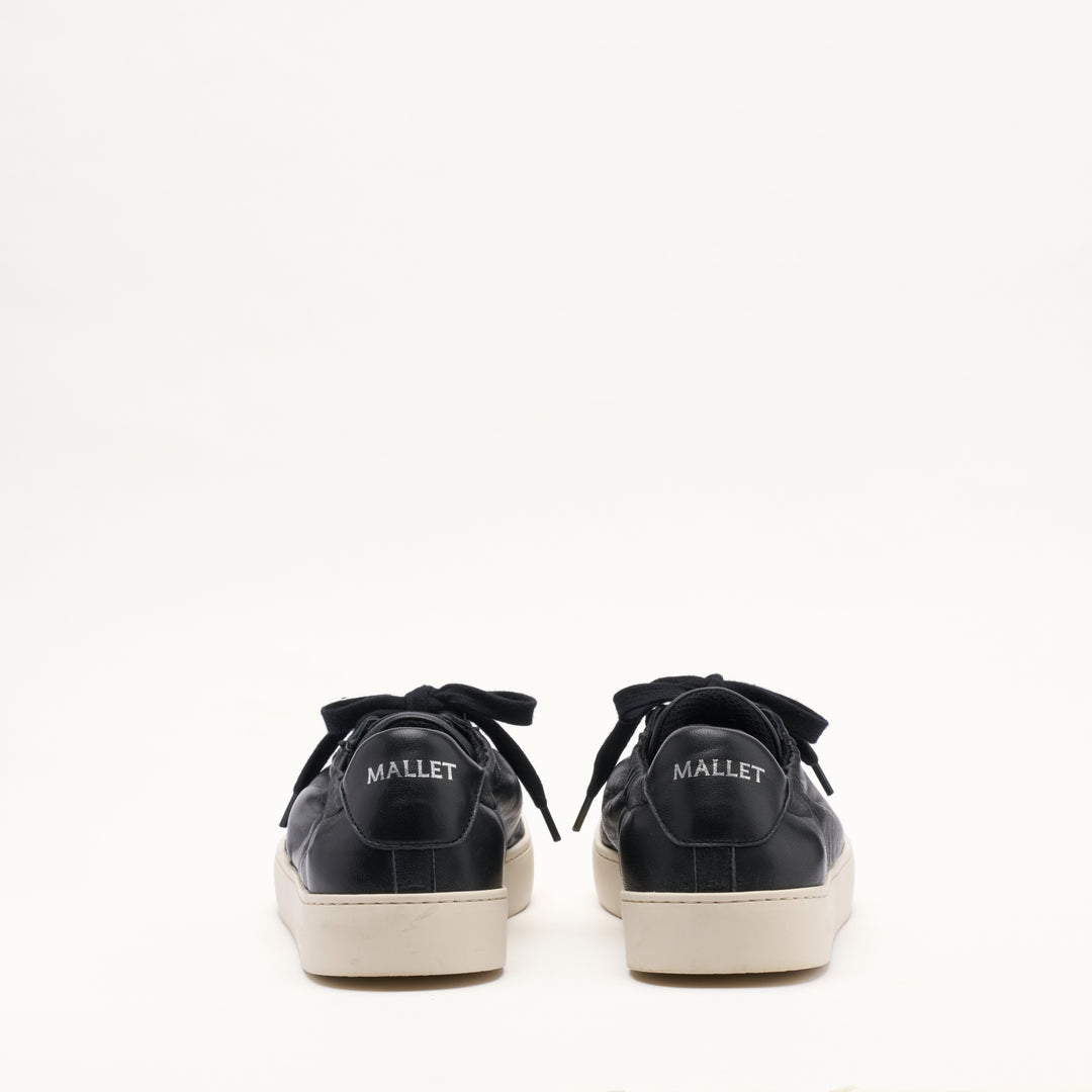 MALLET Sona Men's Black Soft Leather Trainers