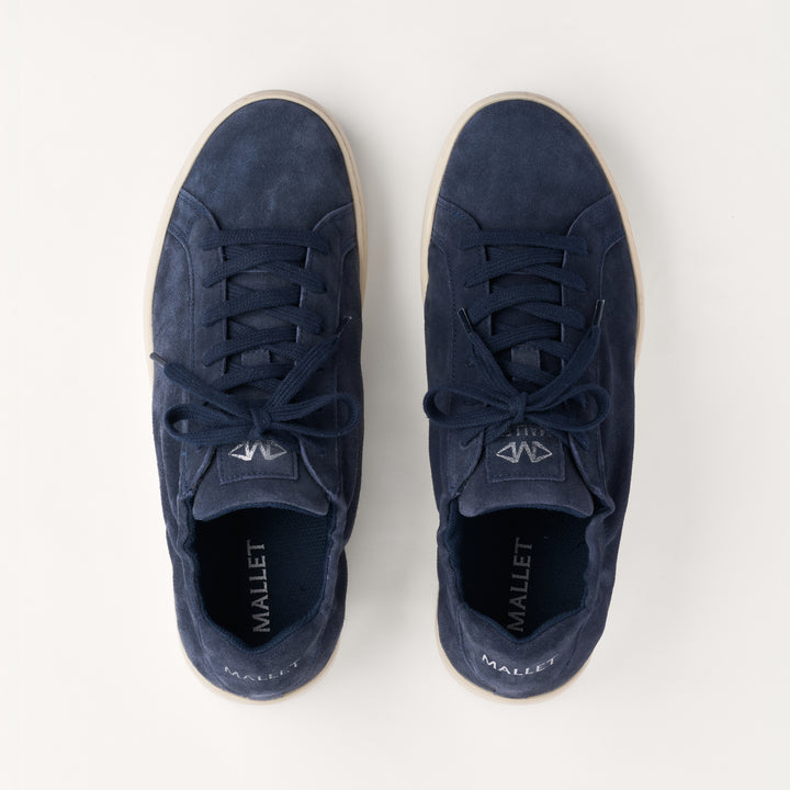 MALLET Sona Men's Navy Suede Trainers