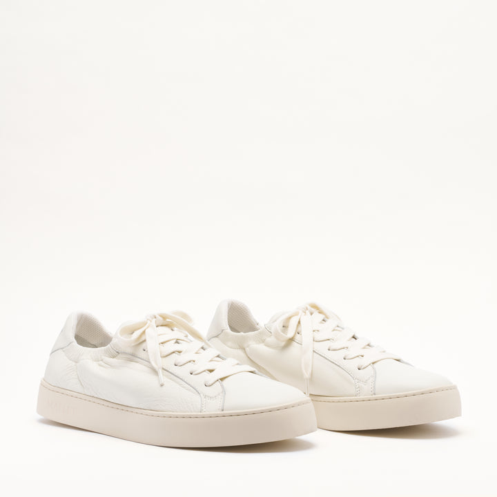MALLET Sona Men's White Soft Leather Trainers