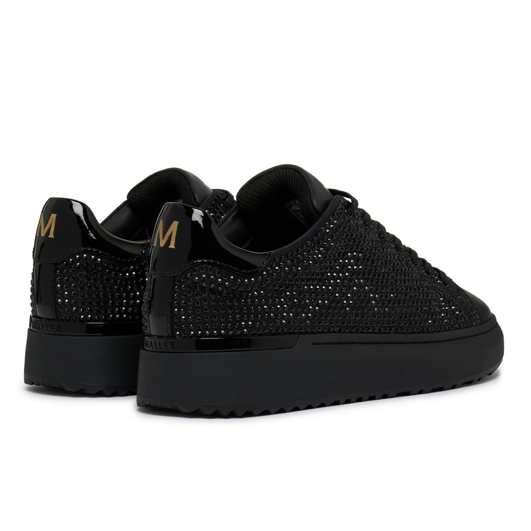 Leather Trainers Black Glitter Designer Trainers GRFTR Lite