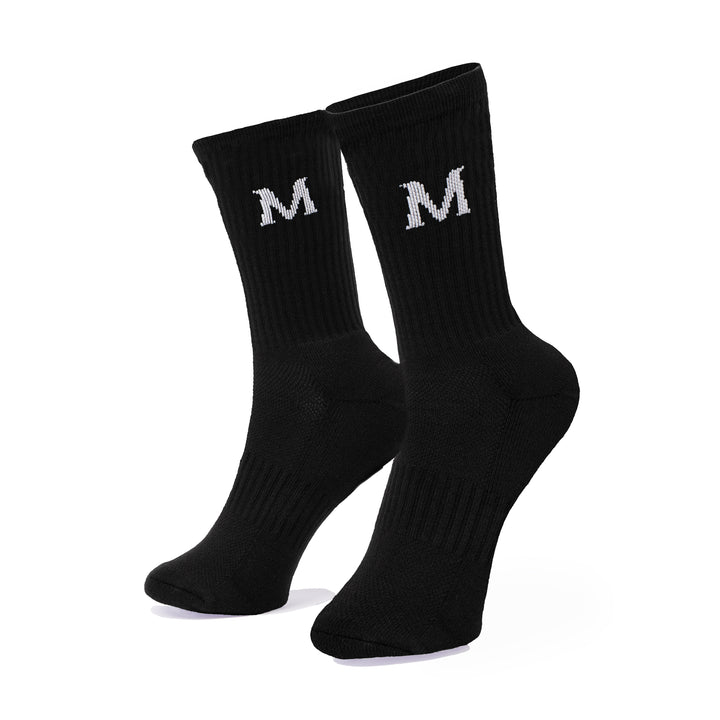 Monogram Logo Socks Black