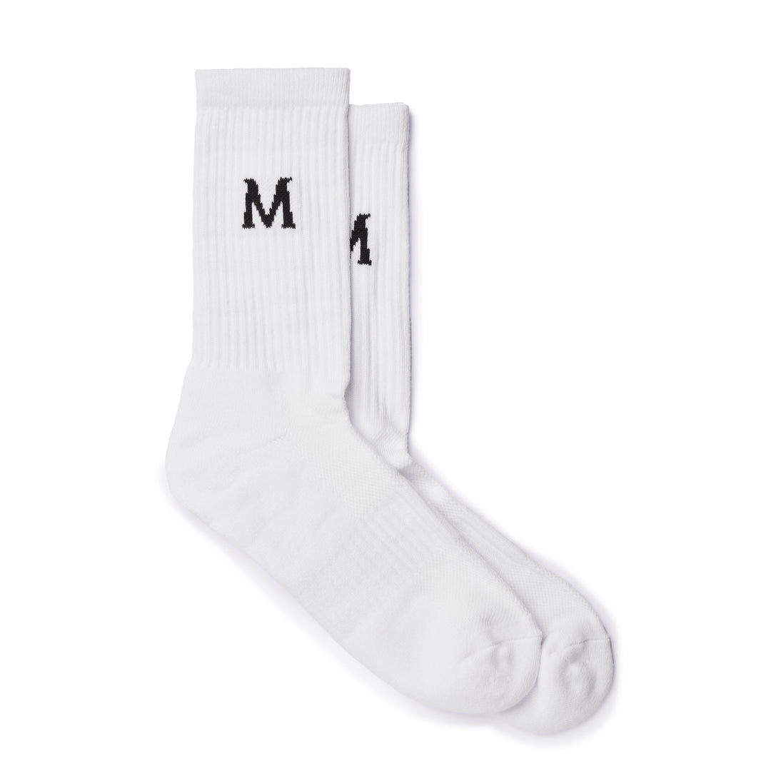 Monogram Logo Socks White