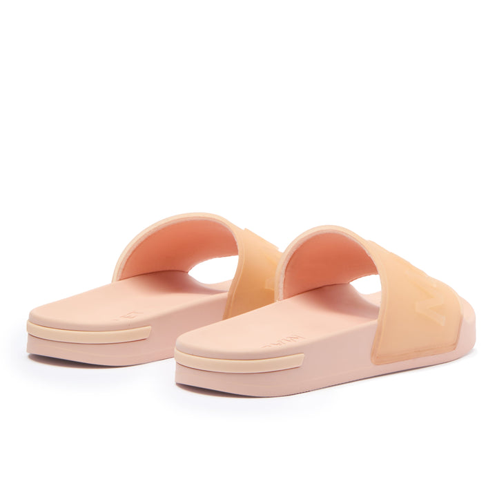 Serif Slide Clear Pink Womens