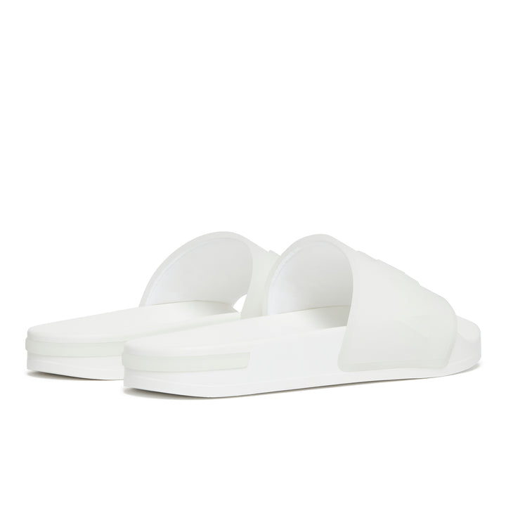 Serif Slide Clear White Womens