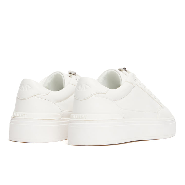 Lansbury White Leather Womens