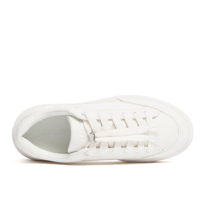 Lansbury White Leather Womens