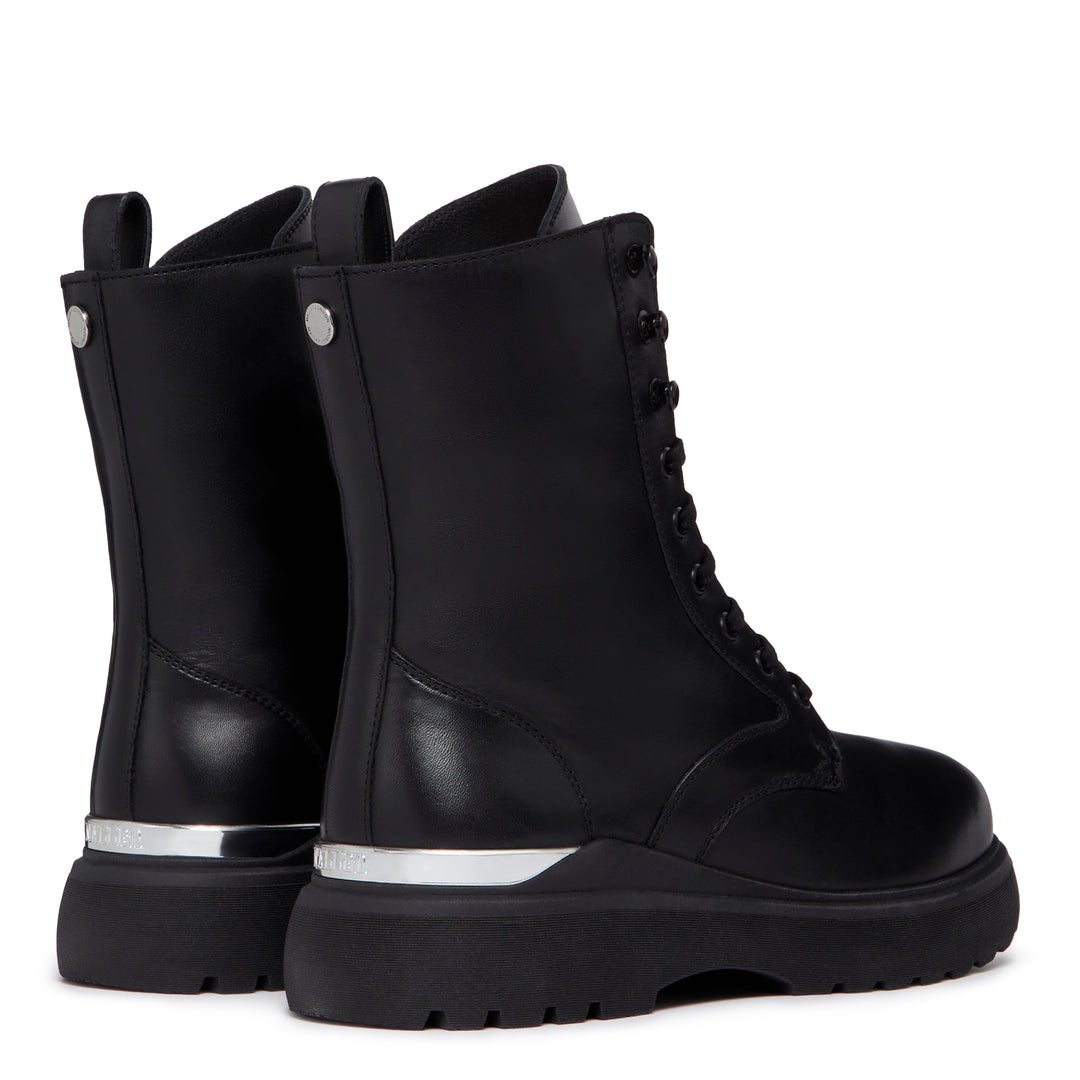 Maddox Lace Up Boot Black Womens