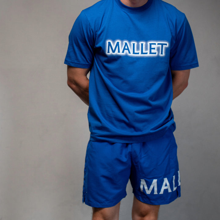 Mallet Large Logo Swim Short Blue