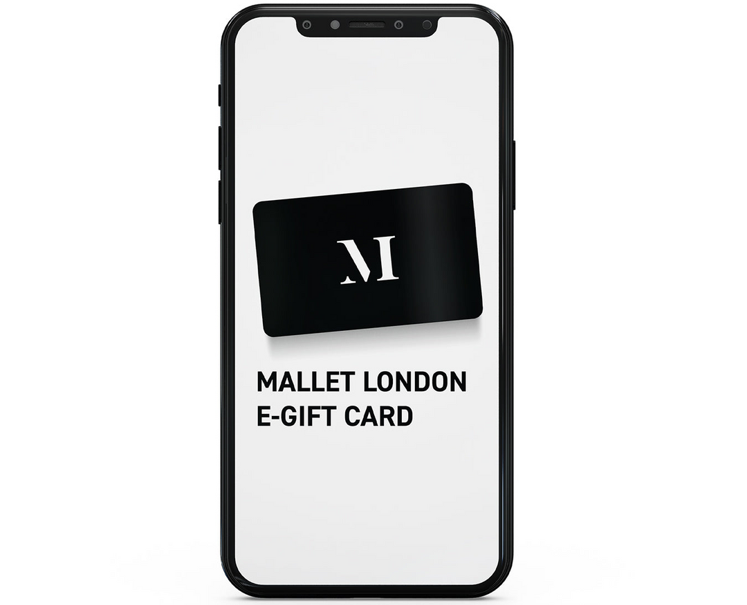 Mallet e-gift card shown on phone