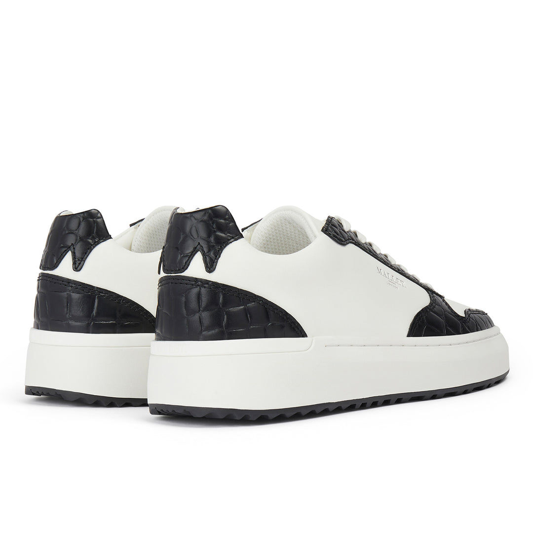 Hoxton 2.0 White Black Croc Womens