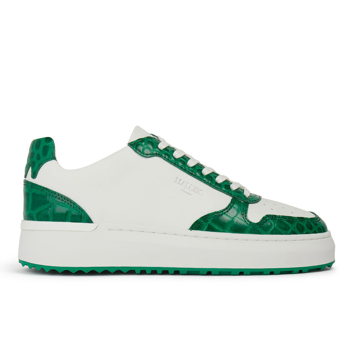 Hoxton 2.0 White Green Croc Womens