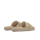 Mallet Logo Embossed Slide Latte Womens
