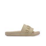 Mallet Logo Embossed Slide Latte Womens