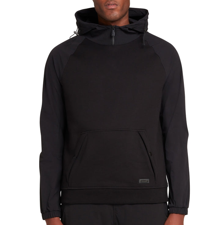 Utility Quarter Zip Hood Black