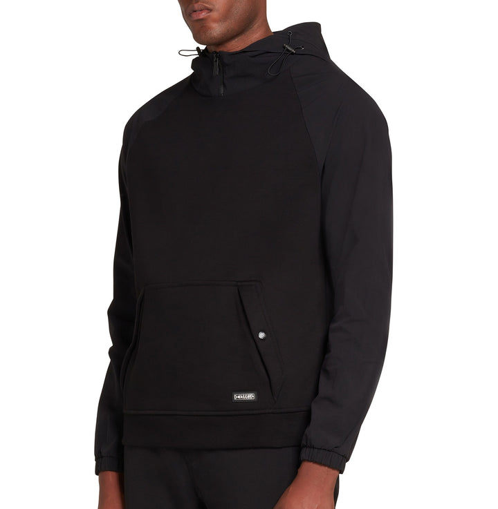 Utility Quarter Zip Hood Black