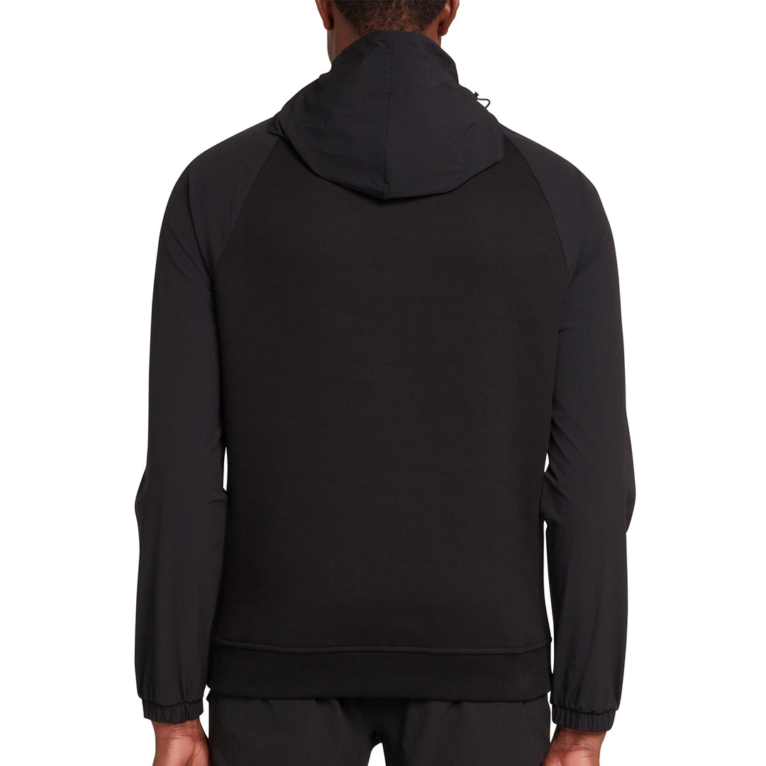 Utility Quarter Zip Hood Black