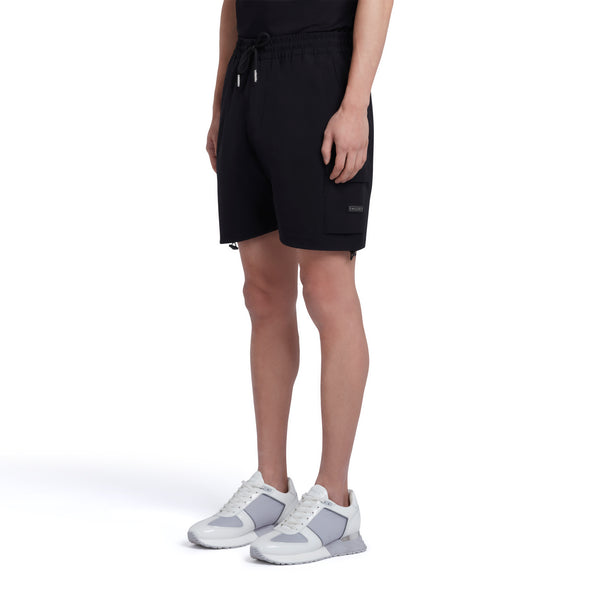 Utility Stretch Ripstop Cargo Short Black