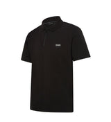 Zip Polo Tee Black Organic